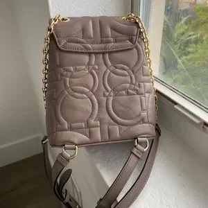 Salvatore Ferragamo Gancini Leather Backpack Gold-tone Hardware Studs Details Salvatore Ferragamo | Bags | Salvatore Ferragamo Gancini  main image 4
